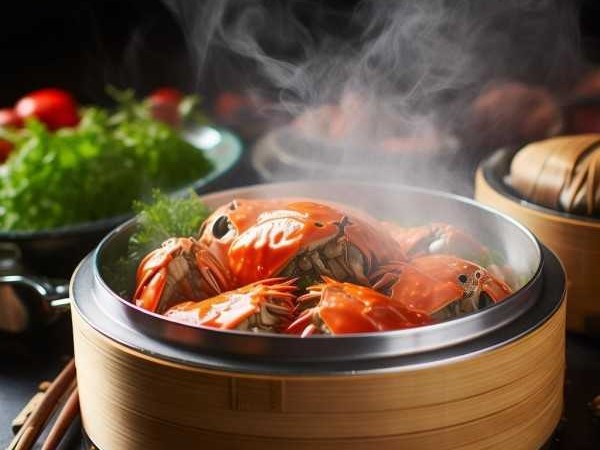 梭子蟹蒸煮指南，精准时间解锁鲜美口感