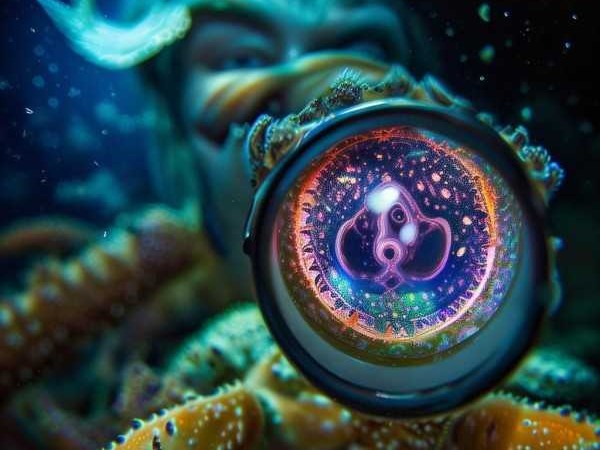 海洋螃蟹的独特视觉奥秘，揭秘螃蟹眼睛的神奇世界